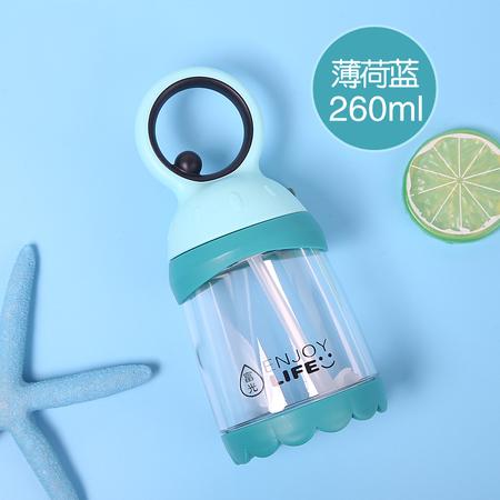  富光 塑料吸管水杯260ml学生男女儿童春夏季便携水壶创意可爱大眼仔杯子 （大眼仔）图片
