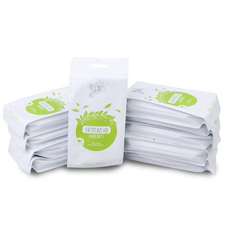 纤润 洁面湿巾 独立包装 10袋*10片/1包图片