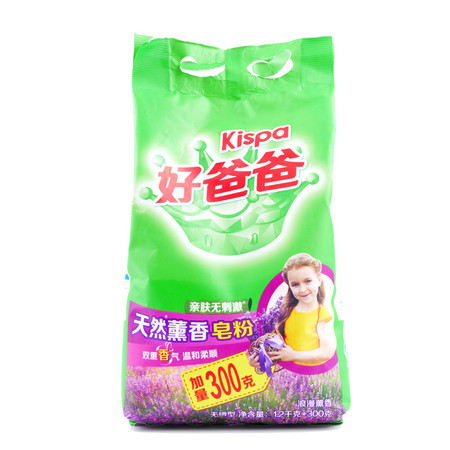 立白 好爸爸天然熏香皂粉（1200g加量300g）图片