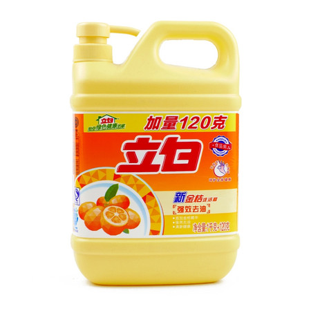 【仅限新乡】立白 新金桔洗洁精 1kg(每桶加量120g) 家庭装碗碟清洗剂图片