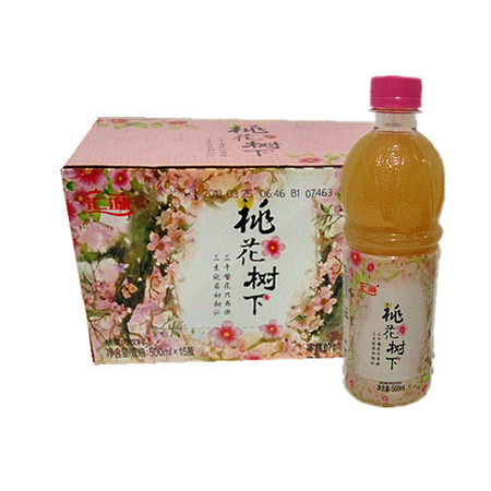 汇源桃花树下 桃果肉饮料500ml*15瓶图片