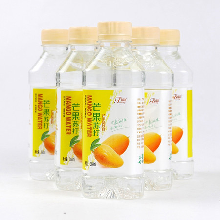 飞动 芒果/柠檬苏打水360ml*24瓶 果味弱碱无汽苏打水饮用水整箱饮料