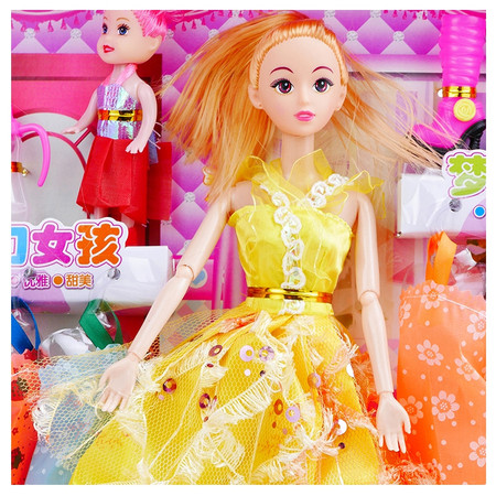 梦幻芭比换装玩具2031大礼盒公主婚纱套装女孩生日礼物城堡过家家儿童玩具图片
