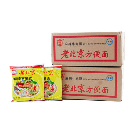 麦金香 老北京麻辣方便面65g*20袋*2箱 特产干脆面休闲零食品图片