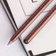 NANV 檀木笔杆永恒笔Z59 不用墨水的金属铅笔 素描绘画多功能笔学生用品