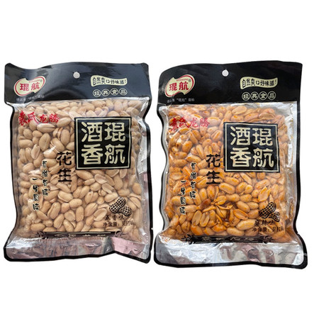 琨航 酒香花生五香味400g*袋+ 麻辣味400g*袋/箱