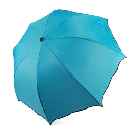 红兔子日韩国创意太阳伞遮阳伞 防紫外线雨伞防晒彩虹伞 蓝色图片
