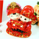 红兔子中国风婚庆摆件人偶摆件情人节礼物永结同心