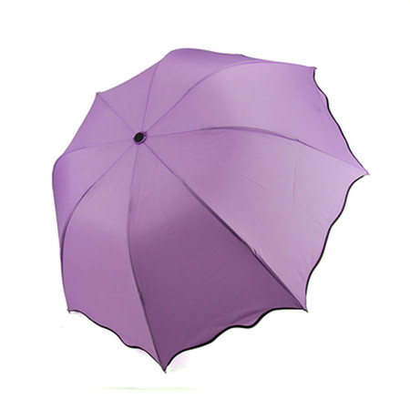 日韩国创意太阳伞遮阳伞 防紫外线雨伞防晒彩虹伞 紫色图片