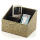 开馨宝三分格梯形遥控器收纳盒/多用途储物盒-古铜色裂纹（K8501-1）