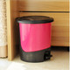 普润 5.5L脚踏式环保垃圾桶/卫生桶--粉色