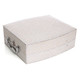 开馨宝欧式双层大容量首饰盒-白色凹凸纹（K8536-3）