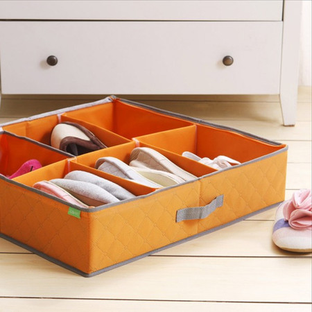 红兔子  竹炭系列 美鞋整理盒 收纳盒 6格