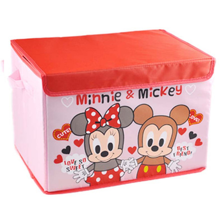 红兔子 木の晖正品日本木晖 卡通可爱米奇&米妮收纳箱 米老鼠整理箱