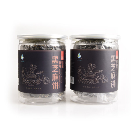 【千岛农品】千岛湖蜂蜜黑芝麻薄片芝麻饼 390g*2