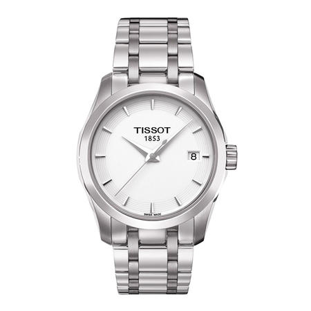 天梭(TISSOT)手表 库图系列钢带石英女表T035.210.11.011.00