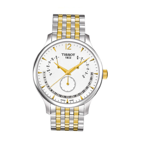 天梭(TISSOT)手表俊雅系列间金钢带石英男表T063.637.22.037.00