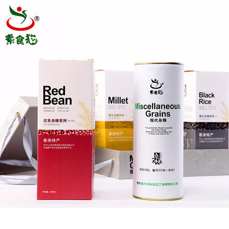 素食猫新米粮组合六桶装东北杂粮礼盒粗粮3600g大包装图片