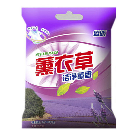 【邮乐濮阳馆】TQ 洗衣粉4斤盛昕薰衣草香洗衣粉包邮批发价（雪鸟）