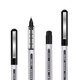 得力（deli）中性笔水笔签字笔 直液式笔芯0.5mm S656直液式中性笔 12支装