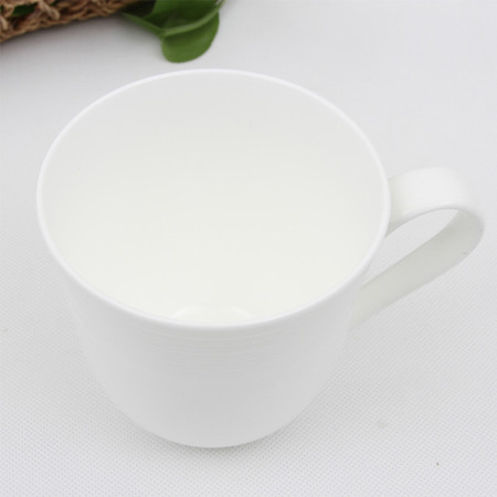 利和陶瓷 景德镇瓷器 丝路杯（纯白） 茶杯 燕麦杯  时尚简洁杯子 健康环保一个