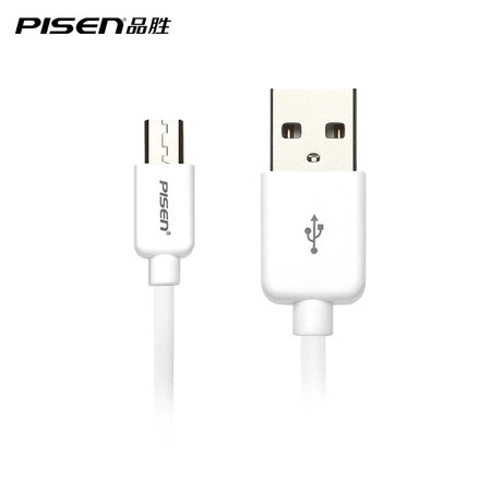 Pisen 品胜 Micro USB 数据充电线二代 800mm 白色图片