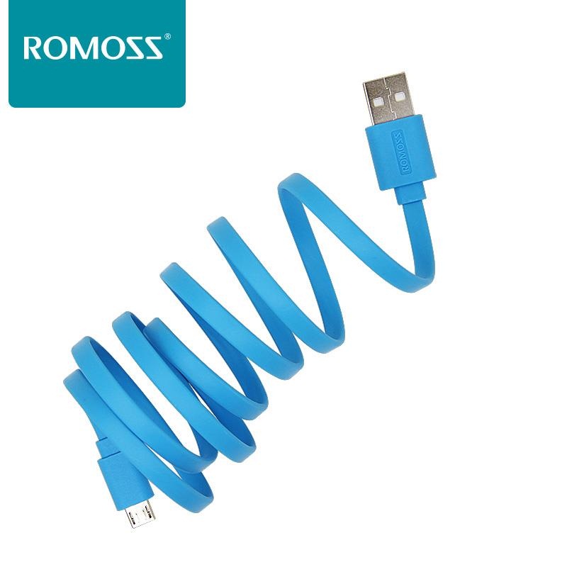 罗马仕ROMOSS原装安卓数据线正品手机通用三星小米TPE面条线彩色