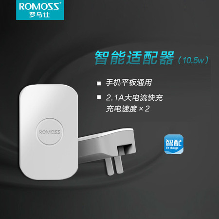 ROMOSS/罗马仕 AC12充电头 2.1A快充手机通用充电器 双USB输出图片