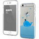 ESR亿色苹果iphone6s plus 透明简约手机壳软蓝鲸绅士 4.7/5.5