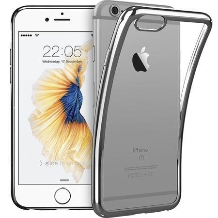 ESR亿色 iPhone6手机壳硅胶 苹果6s超薄透明保护套软壳 初色晶耀-深空灰