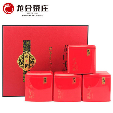 龙合 春茶安徽特级黄山毛峰绿茶250g礼盒装茶叶图片
