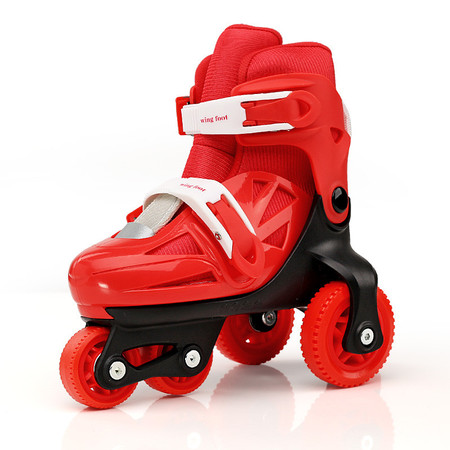 新款三轮直排轮滑溜冰鞋儿童轮滑鞋男女童鞋旱冰鞋全套装可调大小图片