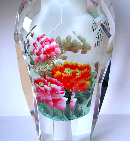 阿波罗艺术品 内画艺术水晶花瓶