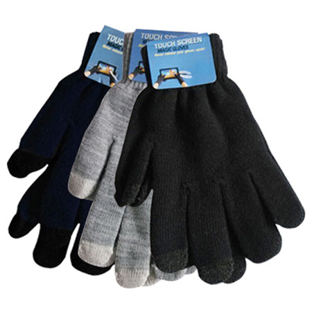 阿诗玛 触屏保暖手套 两用 冬天 男女款 三双装 ASM007-3图片