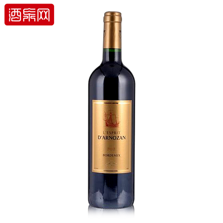 法国原瓶进口红酒 龙船庄园AOC灵气波尔多干红葡萄酒 750ml图片