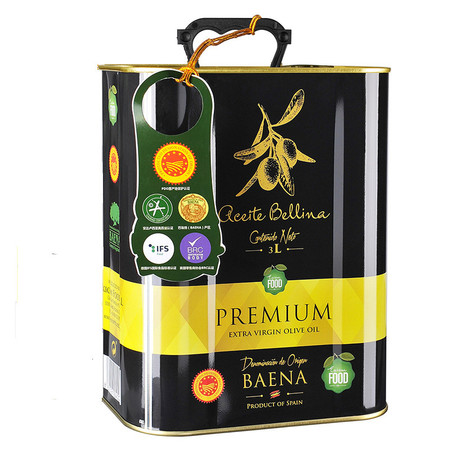 蓓琳娜（BELLINA）PDO特级初榨橄榄油3000ml至尊版    单罐装图片