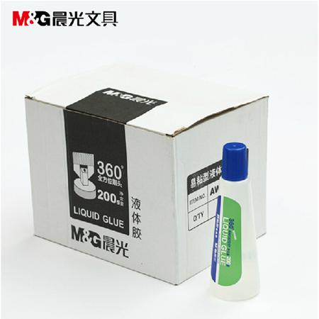 晨光/M&G  AWG97017胶水 塑料刷头液体胶水易粘型票据液体胶 200g强粘性  12瓶装图片