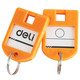 得力/DELI得力钥匙牌9330 彩色分类管理钥匙扣 钥匙保管箱使用 24个/筒 混色