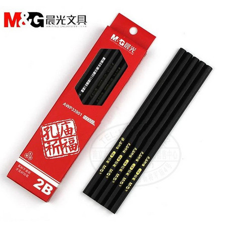 晨光/M&G 孔庙祈福六角铅笔 AWP33901 2B 一盒12支图片