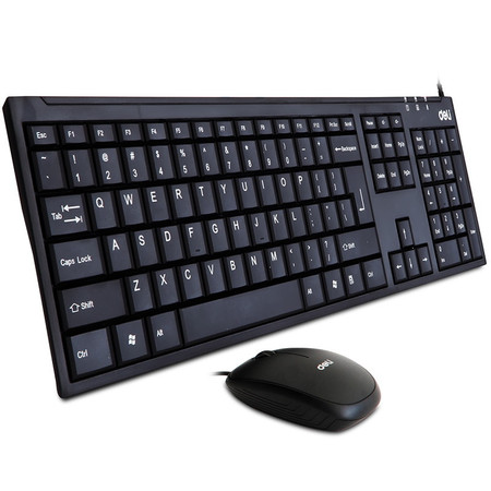 得力/DELI  3711 超薄设计有线鼠标键盘套装USB键盘+鼠标图片