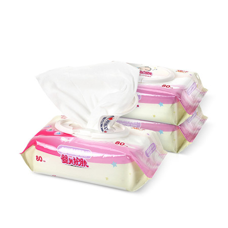 心相印  XYD080 婴儿护肤系列 湿巾 80片*3包组合图片