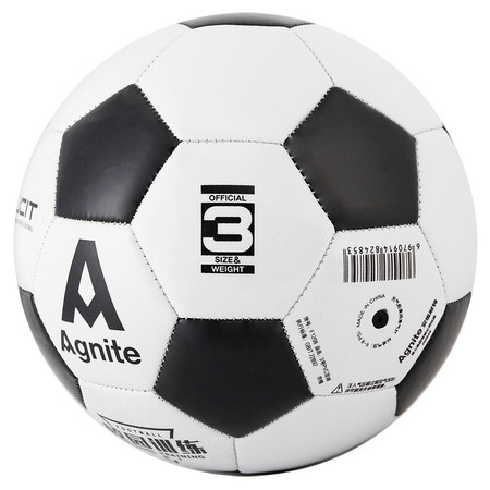 得力/DELI  安格耐特F1208_3号PVC机缝足球(黑色+白色)图片