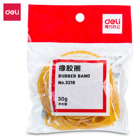 得力/DELI  3218橡胶圈(30g/包) 办公财务用图片