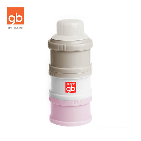 好孩子/gb 三层奶粉罐便携外出防潮密封罐奶粉盒大容量奶粉格分盒子图片