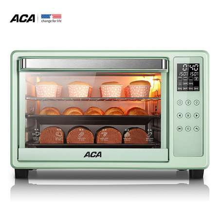 北美电器/ACA   ATO-E30A电烤箱家用 30升电子式智能菜单 智能预热 广域控温图片