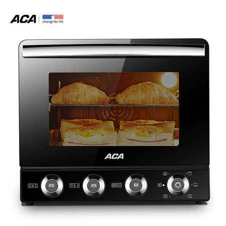 北美电器/ACA  ATO-E38HC电烤箱38L立式家用电子式 热风循环 广域控温