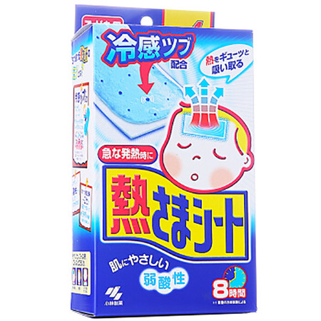 小林制药 日本进口冰宝贴儿童宝宝物理降温退热贴发烧退烧贴16片（2岁以上用）图片
