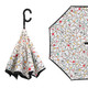 馨家坊反向伞双层自动彩色免持式长柄雨伞男女晴雨两用车载雨伞