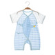班杰威尔（BANJVALL）婴儿连体衣服夏纯棉短袖空调服薄款夏季夏花哈衣