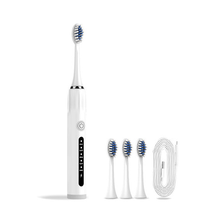 创造官（Creative Guan）电动牙刷洗漱家用软毛声波充电牙刷D1充电款共4刷头图片
